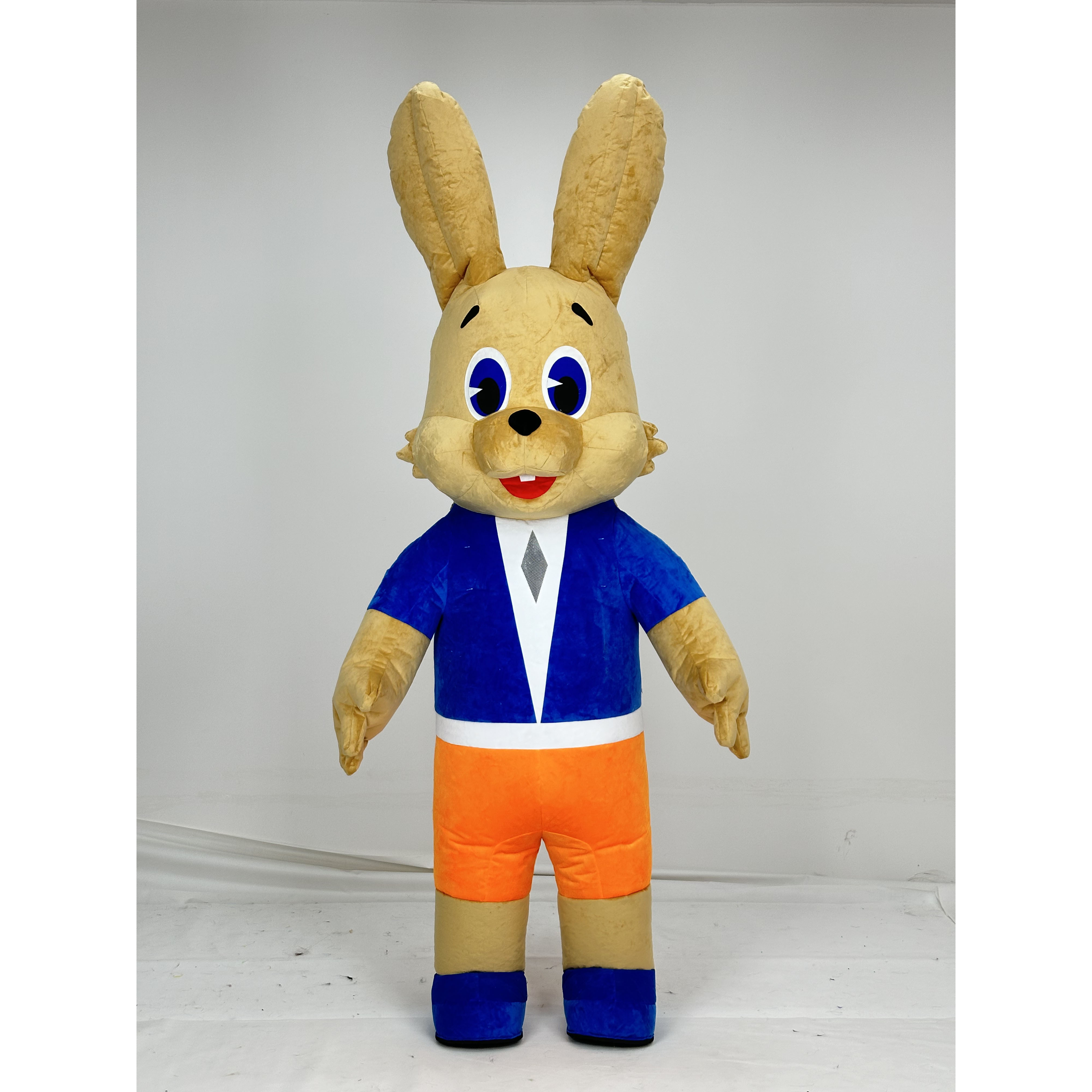 Factory Easter Bunny Hot Sale Adult Walking Inflatable Rabbit Hare Mascot Costume Cartoon Inflatable Mascot Costume Suit