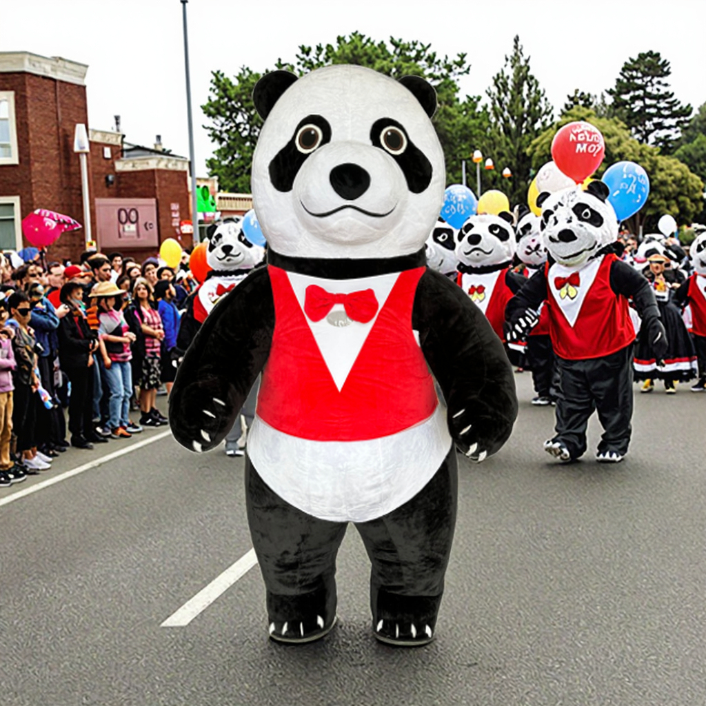 Dress Panda Inflatable Costume for Cosplay Performance Wear 2m/2.6m/3m Party Dress Mascot Costumes Inflatable Suit