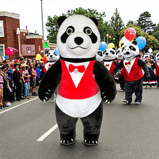 Dress Panda Inflatable Costume for Cosplay Performance Wear 2m/2.6m/3m Party Dress Mascot Costumes Inflatable Suit