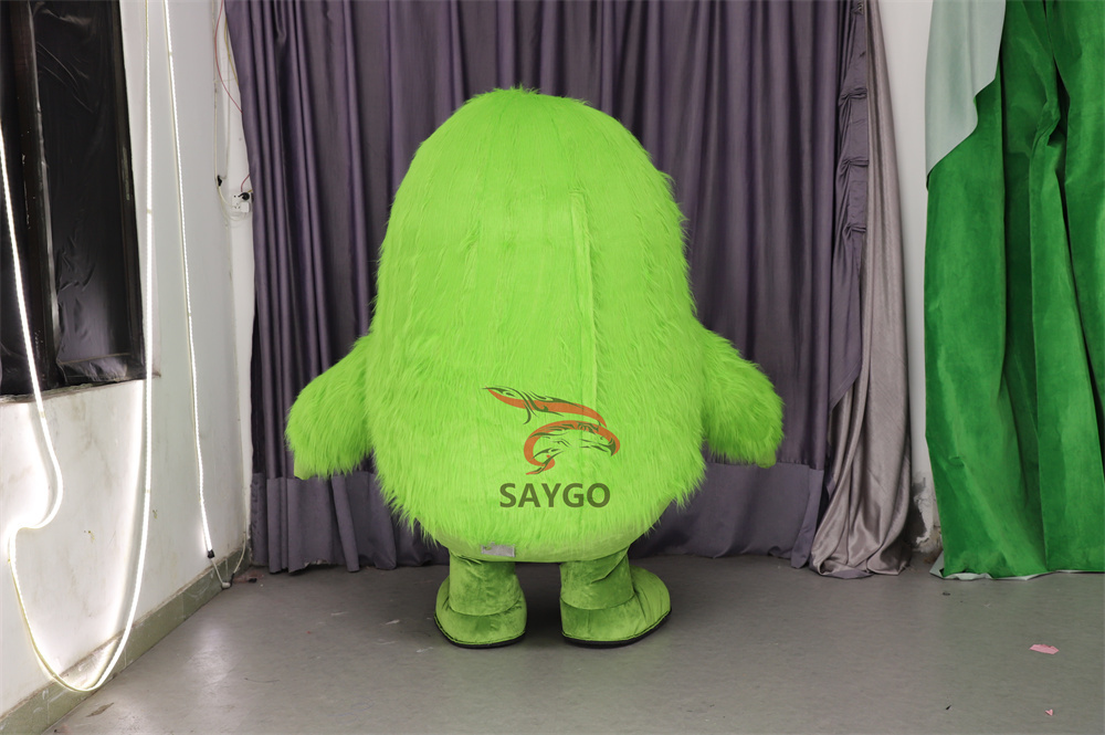 Inflatable Giant Green Two Eyes Monster Costumes Mascot Halloween Party for Outdoor Advertising