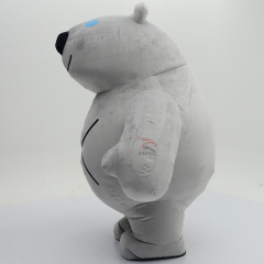 Happy Sky Inflatable Lovely Adult Gray Ocean Seal Animal Mascot Costume for Easter/Halloween Parties & Theme Parks