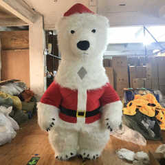 Large 2M/2.6M/3M Inflatable Teddy Bear Mascot Costumes Plush EVA Animal Style for Adults for Party and Christmas Walks