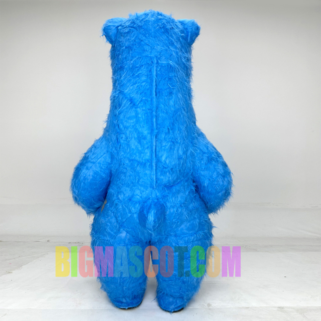 Customized Color Blue Animal Polar Bear Inflatable Mascot Costume for Adult