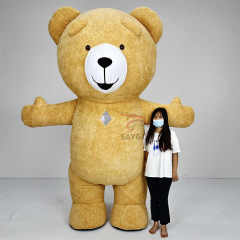 Brown Teddy Animal Hot Sale 2m 2.6m 3m Customized Color Inflatable Polar Bear Panda Mascot Costume