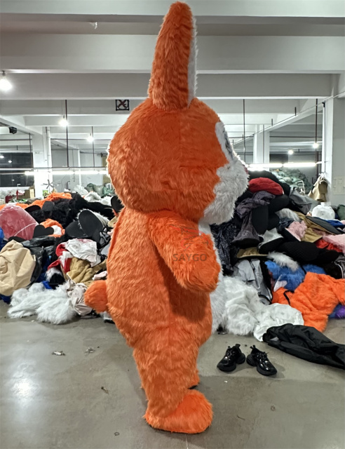 Walking Animal Hot Sale Popular Party Dress Rabbit Mascot Costume Easter Adult Inflatable Rabbit Costume