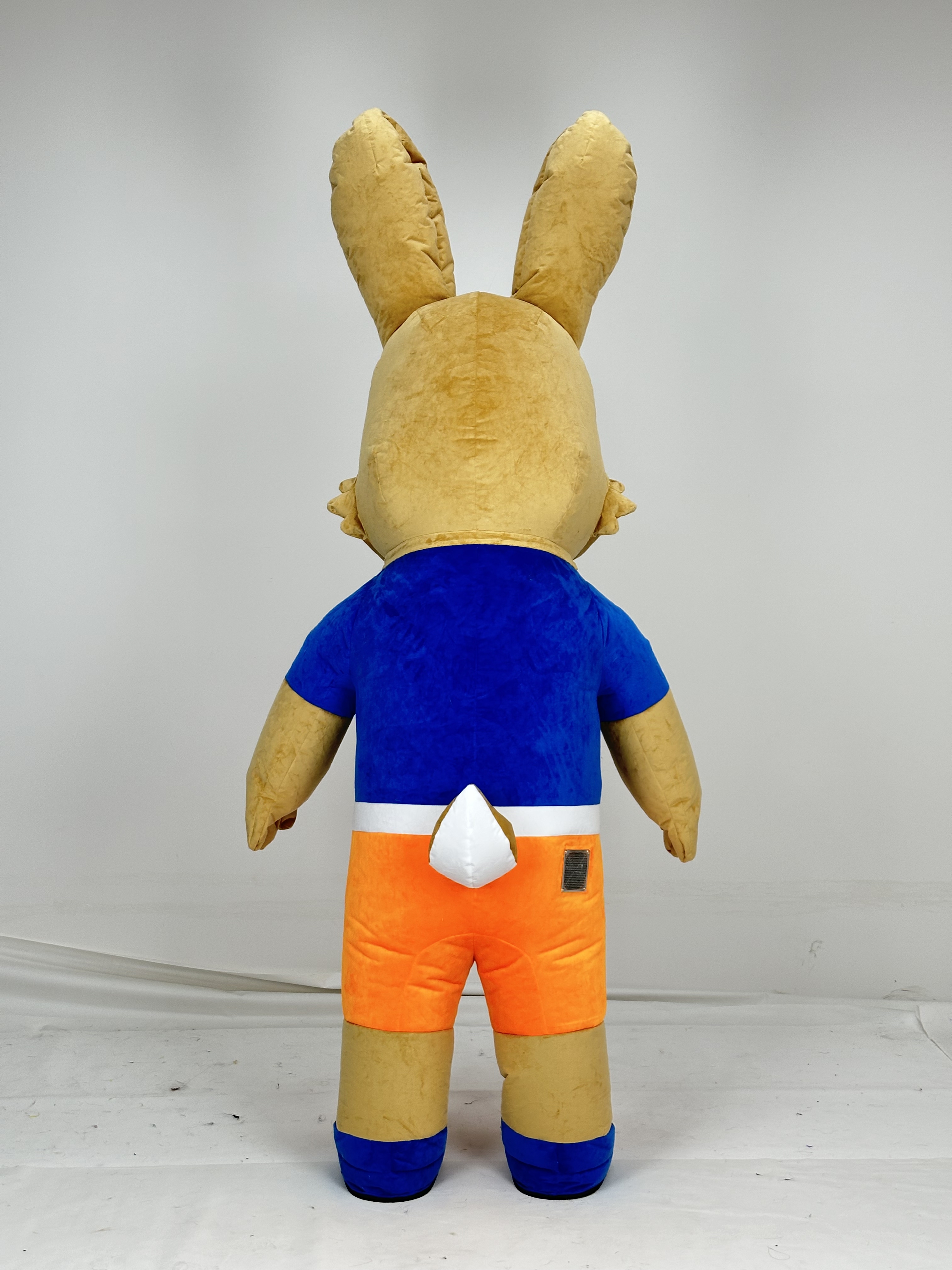 Custom Halloween Adult Nu Pogodi Features Inflatable Wolf and the Rabbit Bunny Mascot Costume for Sale