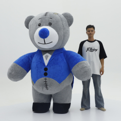 New Inflatable Swallowtail Bear Dress for Adult Mascot Costume Hand-Drawn Plush for Wedding Parties Cosplay Anime Style