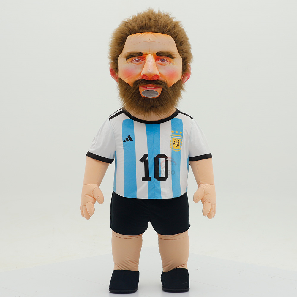 Lionel Messi Custom Inflatable Messi Mascot Suit Costume-OEM Service for Tournament Event Promotion Adult Unisex,Big Mascot,Custom Inflatable Messi Mascot Suit Costume-OEM Service for Tournament Event Promotion Adult Unisex