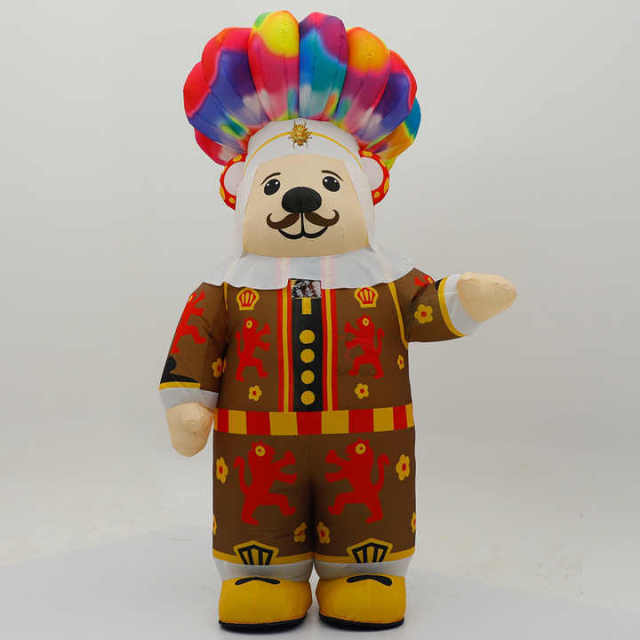 Giant Pretty Arab Bear Mascot Costume for Adults Cosplay Wear 2.2m Events Reantal Arabic Bear Brand Advertise Inflatables Cloth