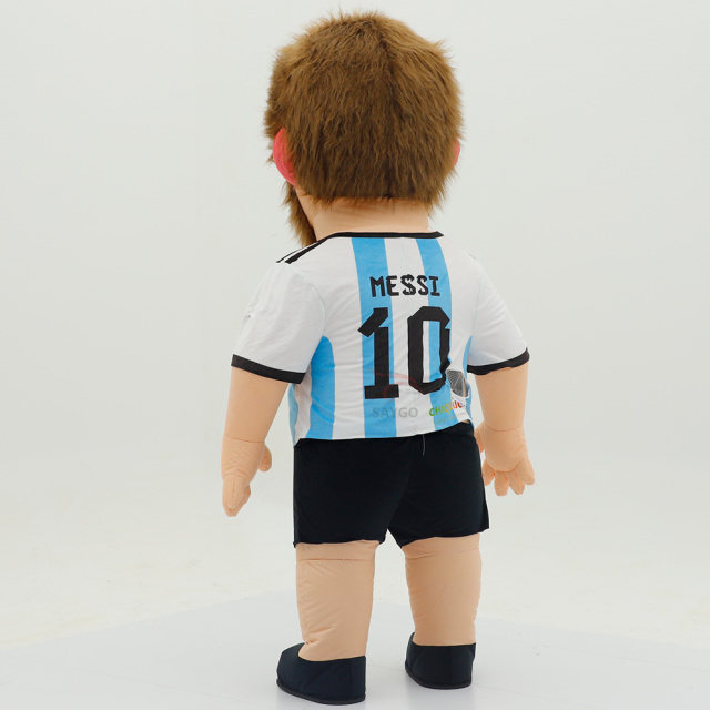 Lionel Messi Custom Inflatable Messi Mascot Suit Costume-OEM Service for Tournament Event Promotion Adult Unisex,Big Mascot,Custom Inflatable Messi Mascot Suit Costume-OEM Service for Tournament Event Promotion Adult Unisex