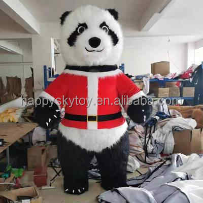 Plush Walking Animal Panda Mascot Costume 2m/2.6m/3m Christmas Costume Inflatable Panda Mascot for Sale