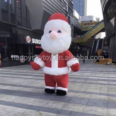 Plush Walking Animal Panda Mascot Costume 2m/2.6m/3m Christmas Costume Inflatable Panda Mascot for Sale