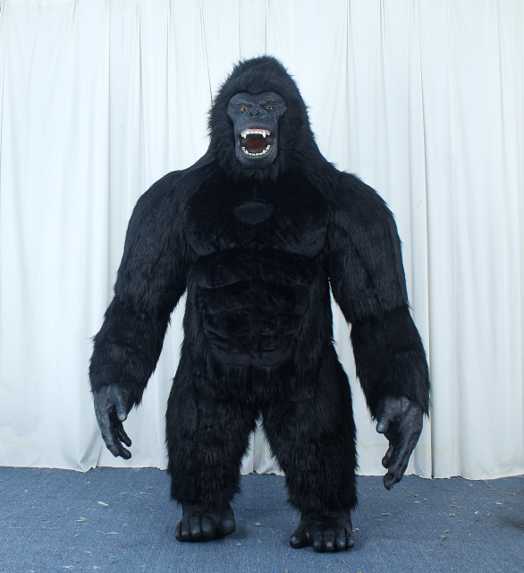 Realistic Inflatable Gorilla Mascot Costume 2.2m 2.6M 3M Plush Animal KING KONG Fancy Dress for Carnival Advertising,Big Mascot,Realistic Inflatable Gorilla Mascot Costume 2.2m 2.6M 3M Plush Animal KING KONG Fancy Dress for Carnival Advertising