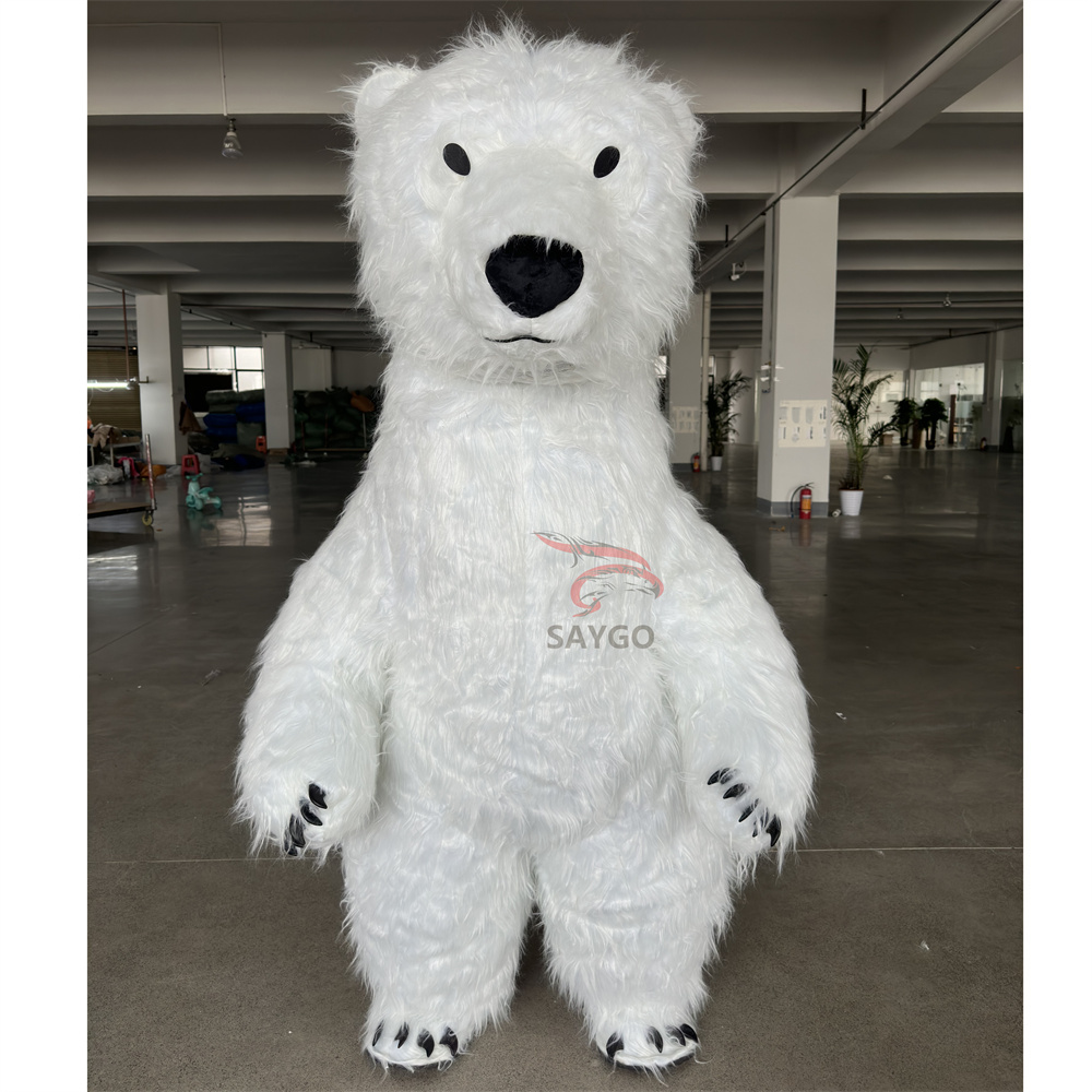 Walking Animal Hot Sale Popular Party Dress Rabbit Mascot Costume Easter Adult Inflatable Rabbit Costume