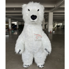 Walking Animal Hot Sale Popular Party Dress Rabbit Mascot Costume Easter Adult Inflatable Rabbit Costume