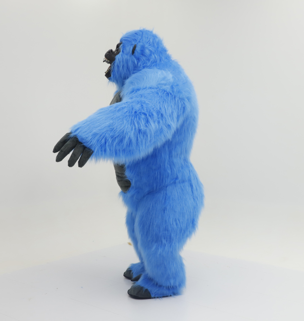 2.6 Meter Long Furry Inflatable Adult Gorilla Mascot Costume CE Certified Giant King Kong Advertising Animal Halloween Party,Big Mascot,2.6 Meter Long Furry Inflatable Adult Gorilla Mascot Costume CE Certified Giant King Kong Advertising Animal Halloween Party