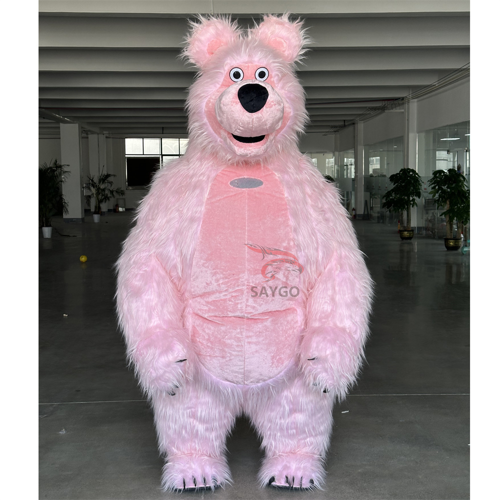 Walking Animal Hot Sale Popular Party Dress Rabbit Mascot Costume Easter Adult Inflatable Rabbit Costume