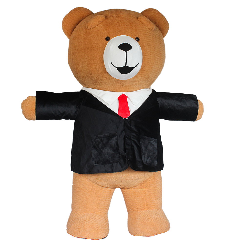 Adult Inflatable Teddy Bear Mascot Costume for Halloween Party Fancy Dress