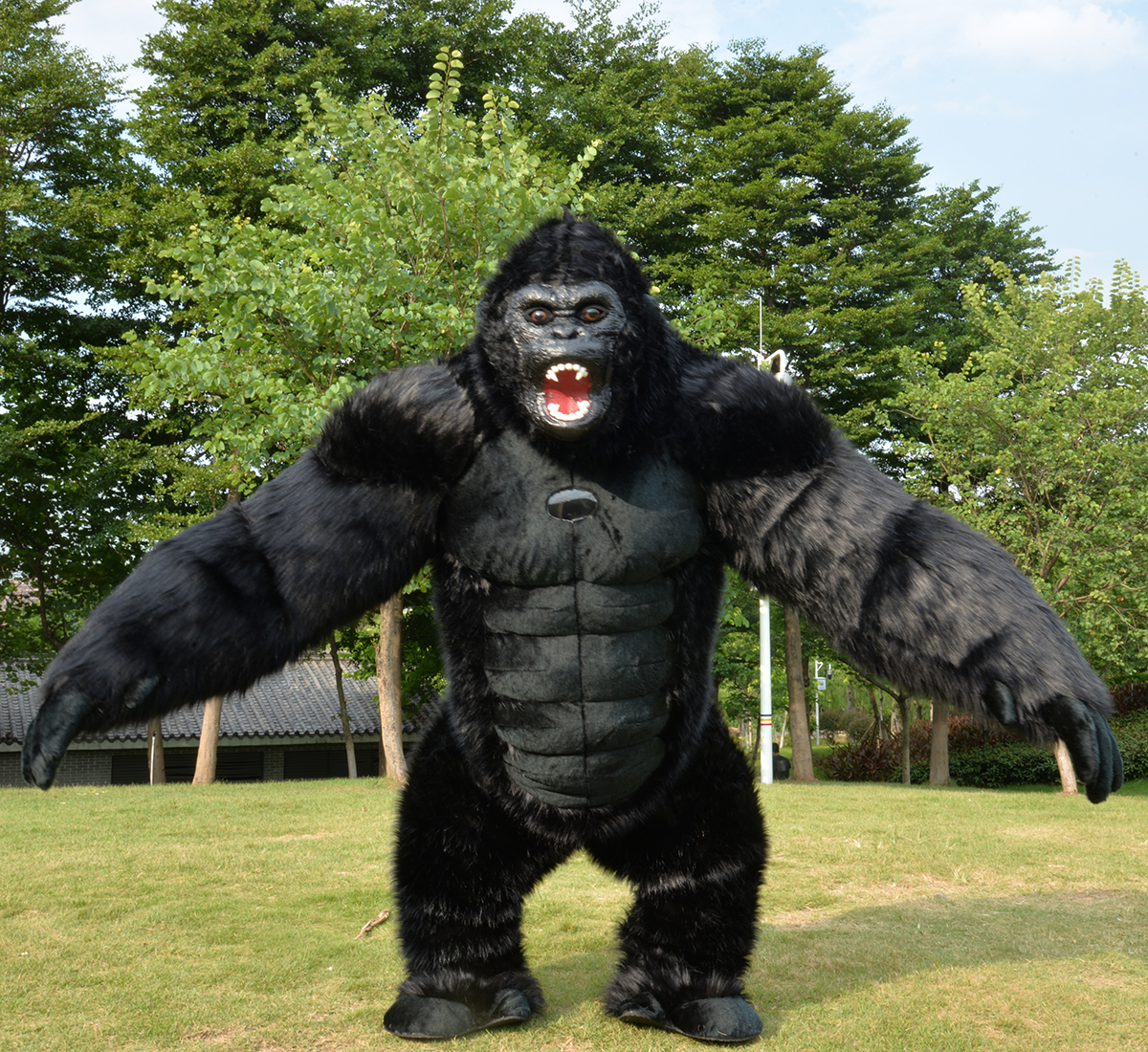 MOQ 1 PCS 2.2/2.6m New Inflatable Gorilla Mascot Costume Customized king Kong Halloween Anime Carnival Mascot,Big Mascot,MOQ 1 PCS 2.2/2.6m New Inflatable Gorilla Mascot Costume Customized king Kong Halloween Anime Carnival Mascot