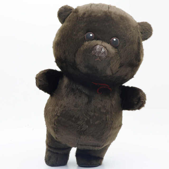 High Quality Party Advertising Cartoon Animal Big Eye Adult Inflatable Brown Bear Mascot Costume Custom  Anime Costume