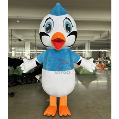 Custom Plush Adult Suit Parties Walking Dancing Cartoon Character One Eye Blue Monster Toy Company Inflatable Mascot Costume