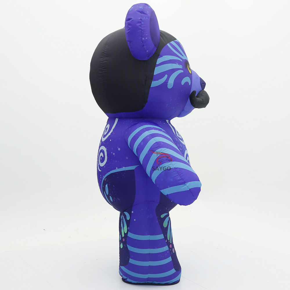 New Inflatable 2.6m Plush Avatar Teddy Bear Costumes Mascot for Adult Children's Day Stage Performance Monster Costumes Suit
