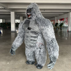Hot 2.6m and 3m Inflatable King Kong Realistic Ape Inflatable Gorilla Anime Cosplay Mascot Costume Theme Fancy Dress,Big Mascot,Hot 2.6m and 3m Inflatable King Kong Realistic Ape Inflatable Gorilla Anime Cosplay Mascot Costume Theme Fancy Dress