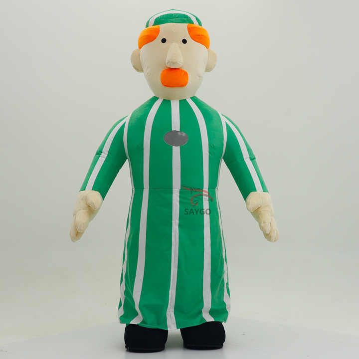 Customize Theme Arab with Yellow Hair Inflatable Mascot Costume for Adults Stage Performance Wear 2m 2.6m Tall