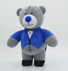 New Inflatable Swallowtail Bear Dress for Adult Mascot Costume Hand-Drawn Plush for Wedding Parties Cosplay Anime Style