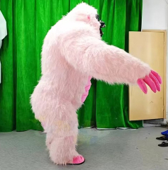 Custom Size 2M 2.6M 3M Giant Advertising Realistic PInk Inflatable Gorilla Mascot Costume Suit for Events,Big Mascot,Custom Size 2M 2.6M 3M Giant Advertising Realistic PInk Inflatable Gorilla Mascot Costume Suit for Events
