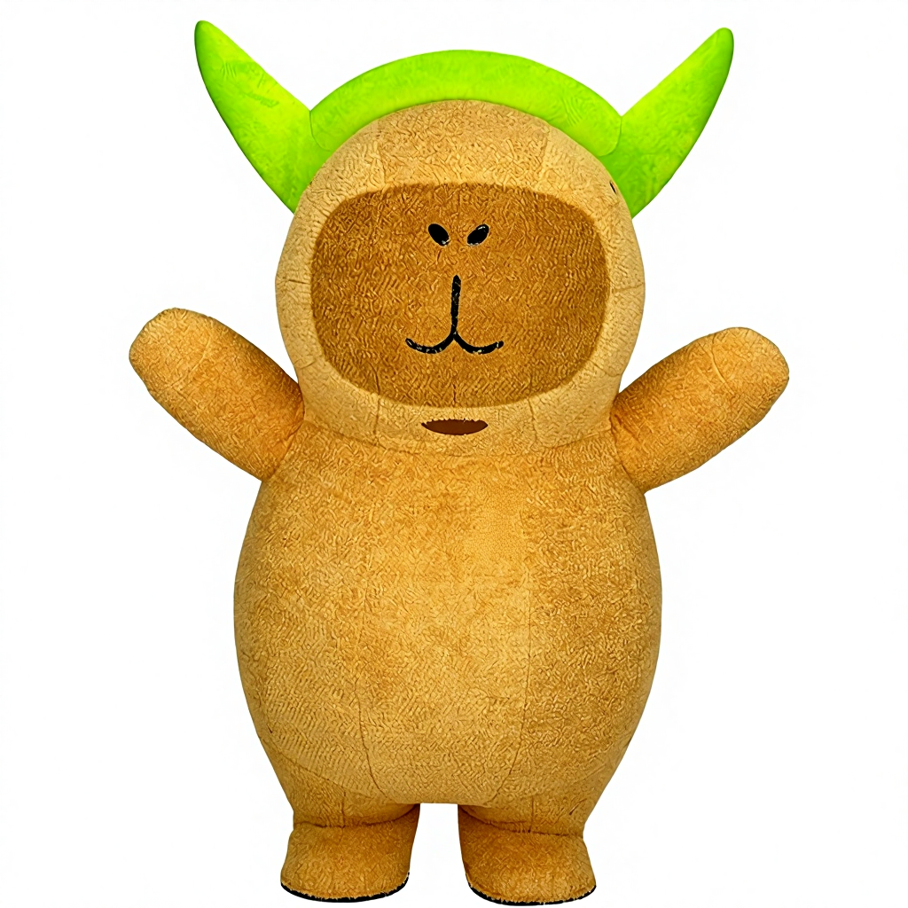2m Realistic Adult Inflatable Capybara Mascot Costume for Entertainments Full Body Animal Character Blow up Suit