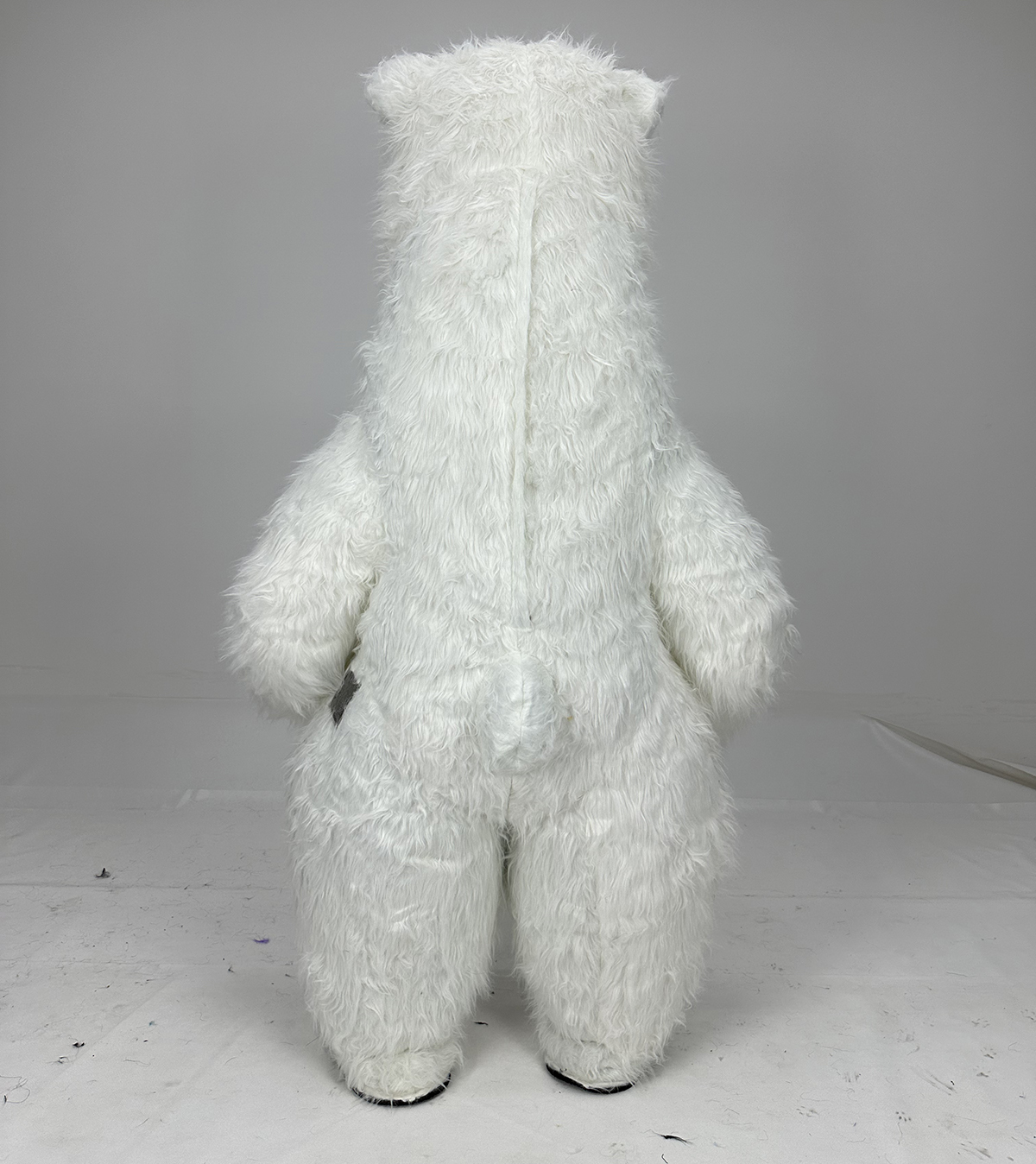 Halloween Cosplay Factory Price Wholesales Custom Halloween Adult Smiling White Polar Bear Inflatable Mascot Costume for Sale