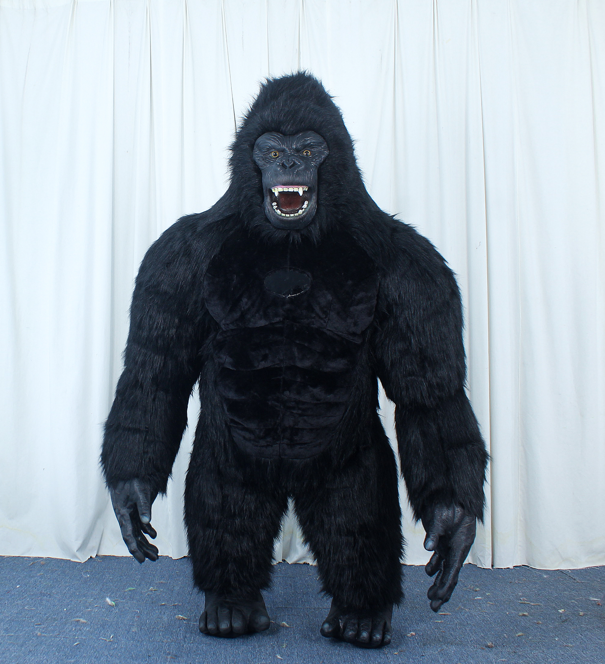 Realistic Inflatable Gorilla Mascot Costume 2.2m 2.6M 3M Plush Animal KING KONG Fancy Dress for Carnival Advertising,Big Mascot,Realistic Inflatable Gorilla Mascot Costume 2.2m 2.6M 3M Plush Animal KING KONG Fancy Dress for Carnival Advertising