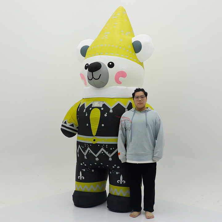New Style Inflatable Animal & Bugs Theme Adult Bear Mascot Costume for Easter/Halloween Carnivals & Parties Unisex