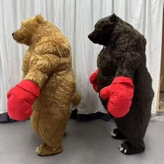 Inflatable Boxing Bear & Bugs Character Halloween Costume-Adult Unisex Mascot for Party