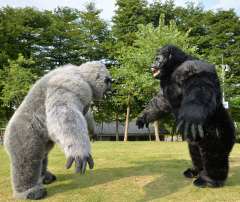 MOQ 1 PCS 2.2/2.6m New Inflatable Gorilla Mascot Costume Customized king Kong Halloween Anime Carnival Mascot,Big Mascot,MOQ 1 PCS 2.2/2.6m New Inflatable Gorilla Mascot Costume Customized king Kong Halloween Anime Carnival Mascot