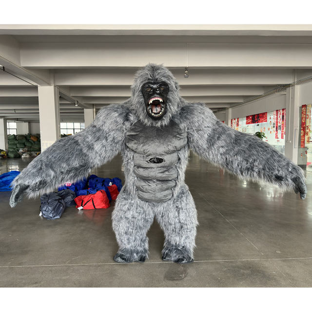 High Quality Big Size Inflatable Gorilla Mascot Costume Dress Cosplay Custom Character King Kong Mascot Costume for Event,Big Mascot,High Quality Big Size Inflatable Gorilla Mascot Costume Dress Cosplay Custom Character King Kong Mascot Costume for Event