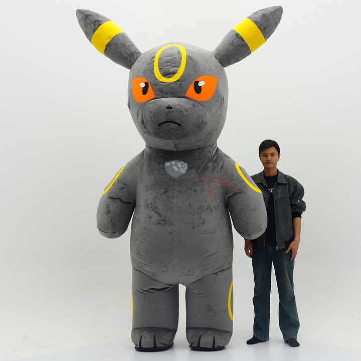 Espeon Pokemon Inflatable Mascot Costume 2.2m/2.6m Customize Umbreon Cartoon Mascot Costumes,Big Mascot,Black Gray  Moon Ivysaur Inflatable Mascot Costume 2.2m/2.6m Customize Umbreon Cartoon Mascot Costumes
