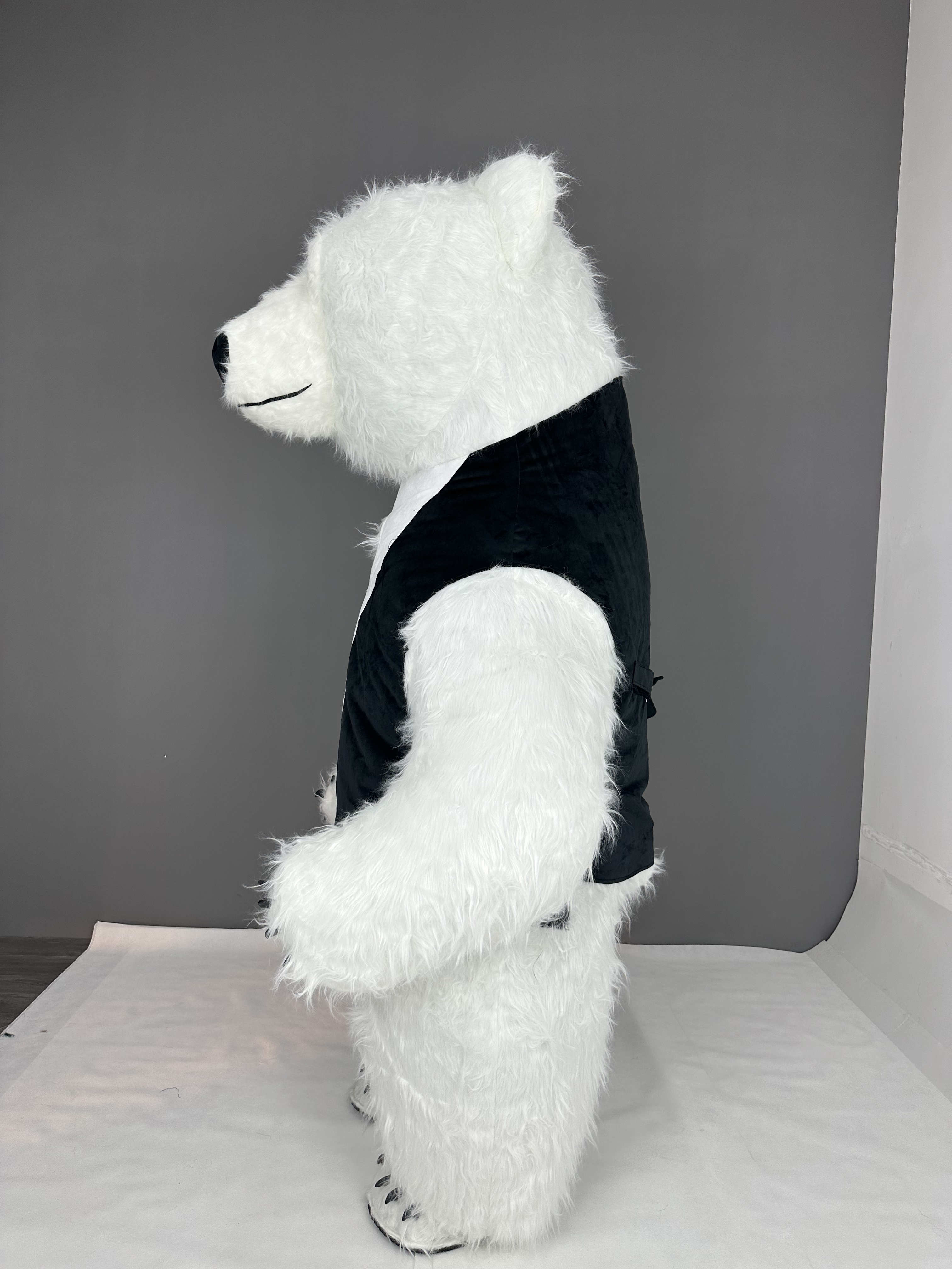 Customized Giant Outdoor Inflatable Walking Panda & Polar Bear Kawaii Mascot Costume for Adult Unisex