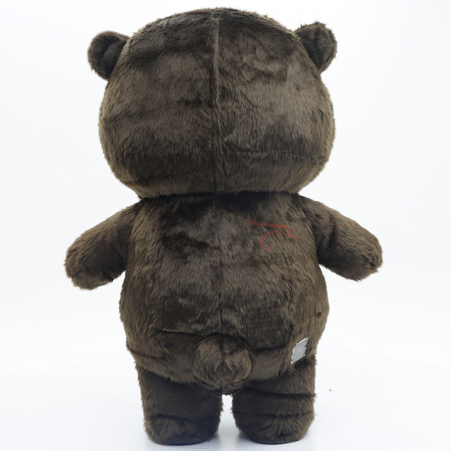 High Quality Party Advertising Cartoon Animal Big Eye Adult Inflatable Brown Bear Mascot Costume Custom  Anime Costume