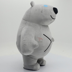 Happy Sky Inflatable Lovely Adult Gray Ocean Seal Animal Mascot Costume for Easter/Halloween Parties & Theme Parks