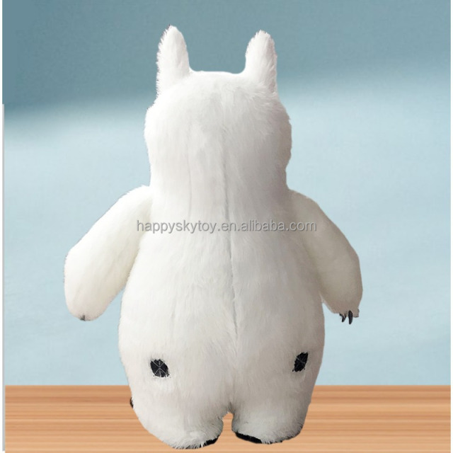 Custom Animals Mascot Costume White Monster Bunny Rabbit Walking Performance Inflatable Mascot Costume