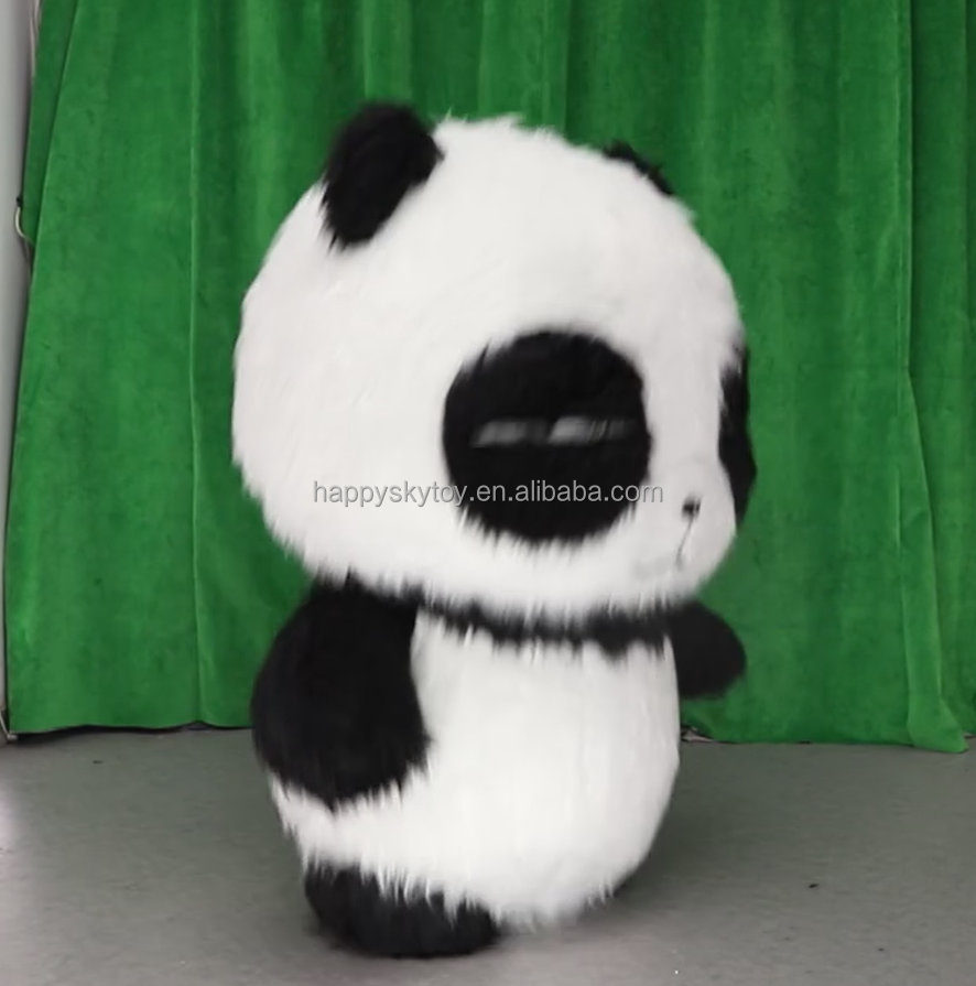Cartoon Inflatable Mascot Costume Giant Panda Walking Plush Costume Giant Inflatable Panda Mascot for Humans Unique Bear Mascot