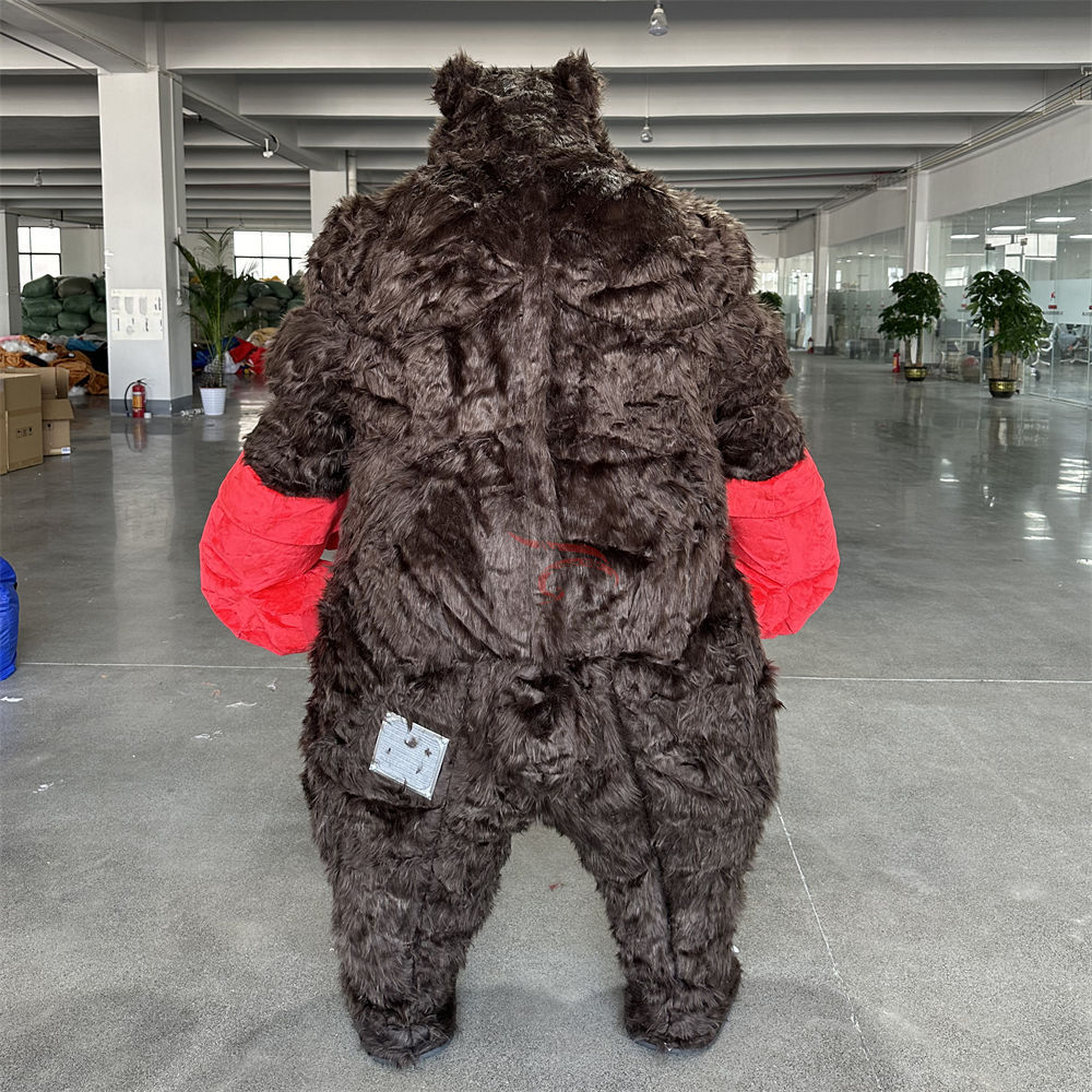 Inflatable Boxing Bear Costume Adult Unisex Mascot Rental-Happy Sky Brand Easter/Halloween Theme Made in Guangdong