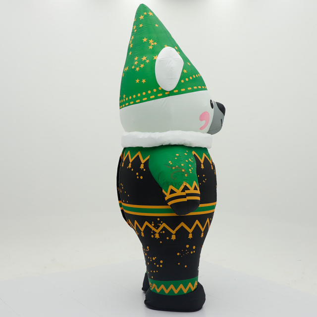 Green Clown Bear Custom Inflatable Bear Mascot Costume Animal Cosplay Cartoon Theme Christmas Party Advertising Costumes