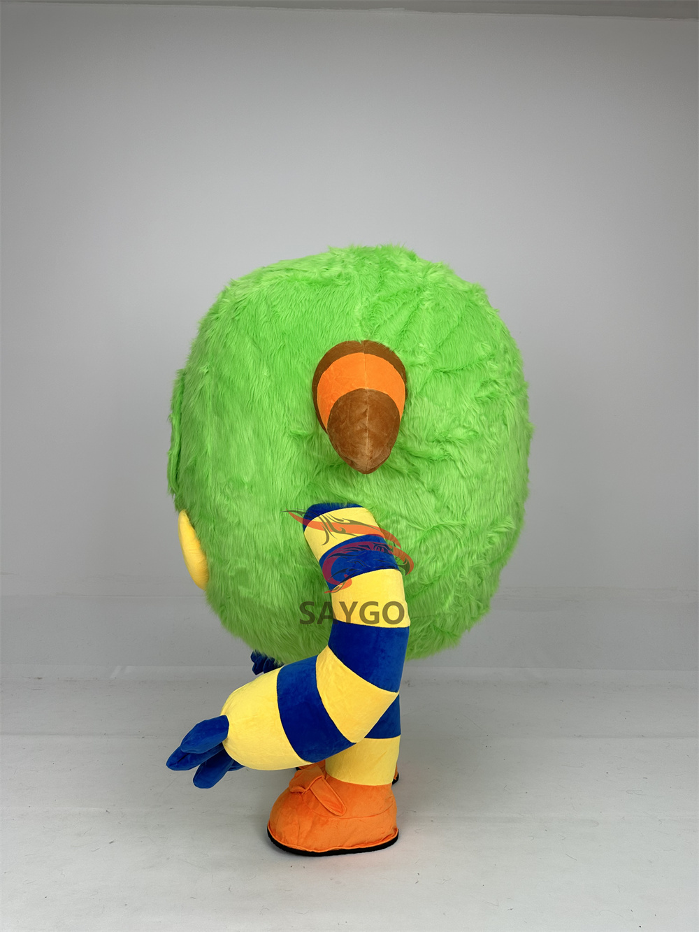 Custom Plush One Eye Green Monster Adult Suit Parties Walking Dancing Cartoon Character Inflatable Mascot Costume