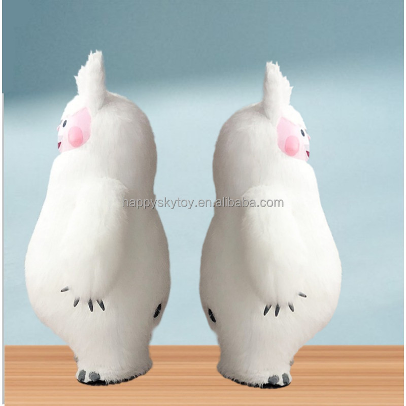 Custom Animals Mascot Costume White Monster Bunny Rabbit Walking Performance Inflatable Mascot Costume