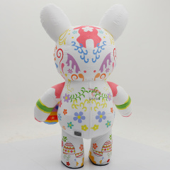 Easter Bunny Egg Inflatable Mascots Costumes for Cosplay Wear Party 2.2m 2.6m Festivals Mum Bunny Rabbit Inflatable Clothing