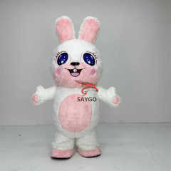 Factory Cheap Price Custom Inflatable Rabbit Mascot Inflatables Promotional Advertising Cartoon Characters Bunny Costume