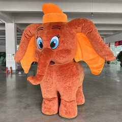 Factory High Quality 2m/2.6m 4 Legs Inflatable Walking Elephant Mascot Costume for Halloween Celebration